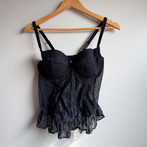Smart and Sexy Other - Smart & Sexy Black Lace Corset Bustier Top 36C